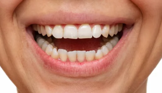 Before dental treatment - patient smile